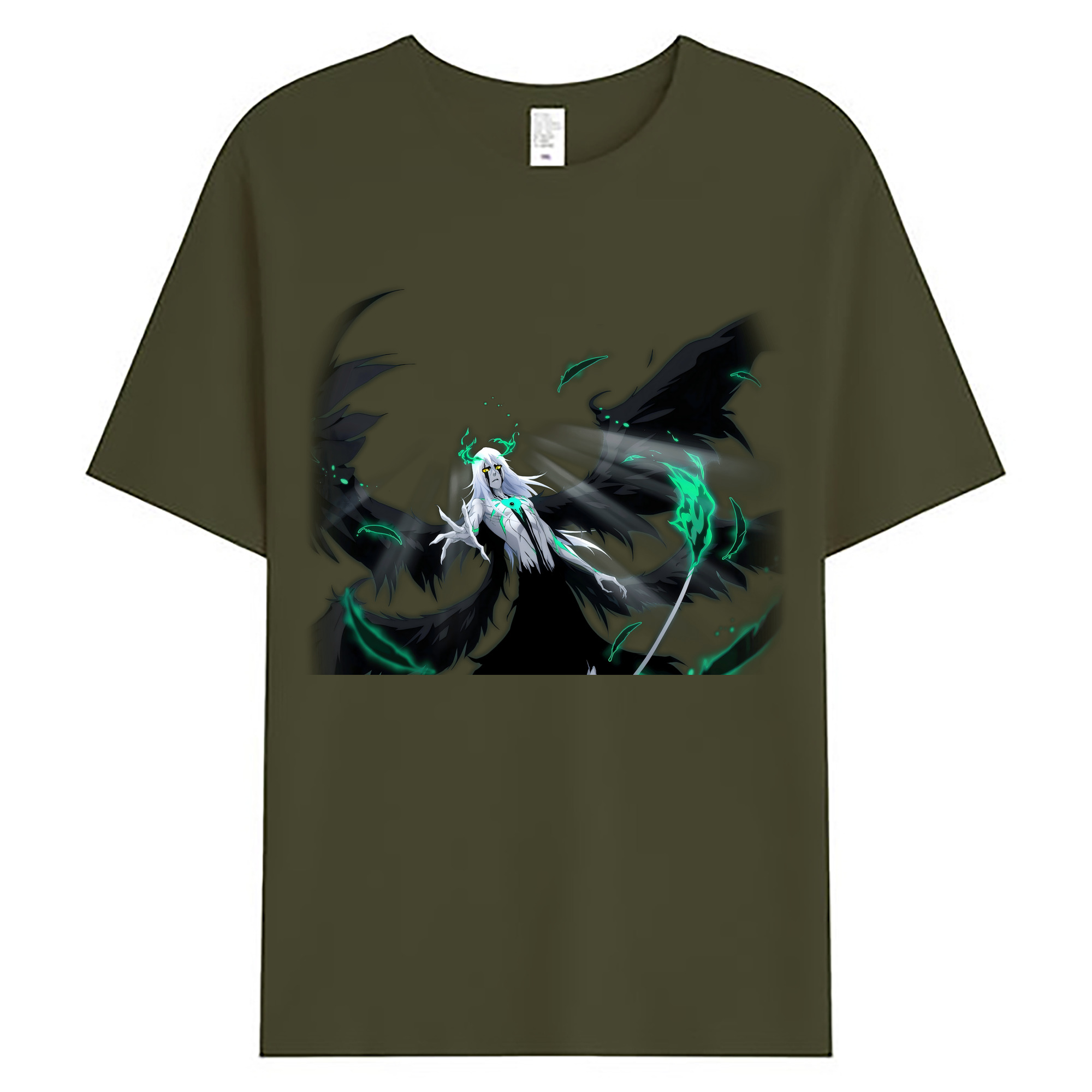 （画像用） ブリーチ ウルキオラ·シファー BLEACH Ulquiorra cifer 綿100％ メンズ半袖Tシャツ｜肌触りやわらか＆通気性